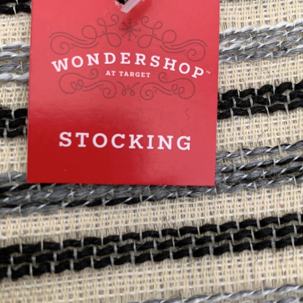 NWT TARGET Striped Pom Pom Stocking